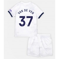 Tottenham Hotspur Micky van de Ven #37 Heimtrikotsatz Kinder 2023-24 Kurzarm (+ Kurze Hosen)